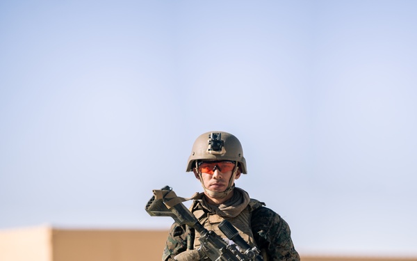 U.S. Marines with 2nd Bn., 1st Marines, rehearse platoon attacks during AFX