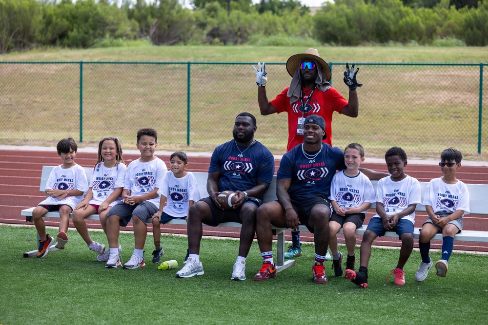 Houston Texans’ Woody Marks pays it forward with pro football camp for youth