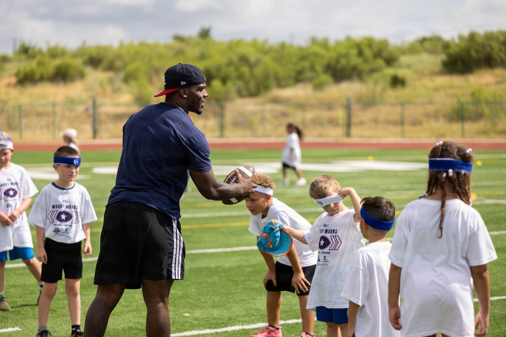 Houston Texans’ Woody Marks pays it forward with pro football camp for youth
