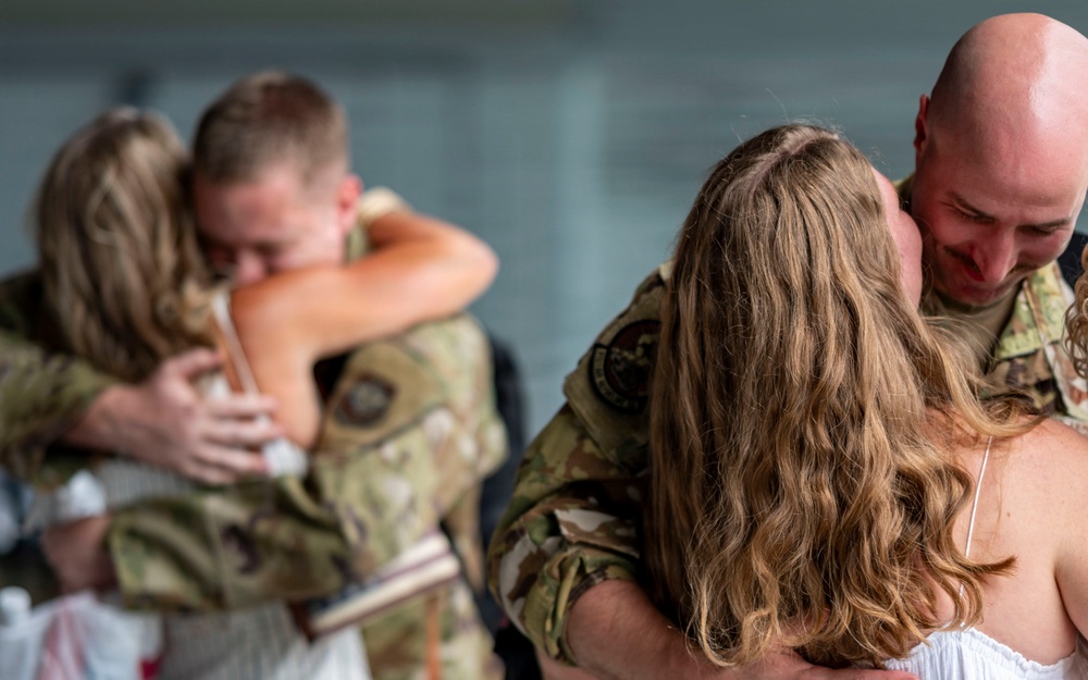 6th ARW Airmen reunite with loved ones after deployment