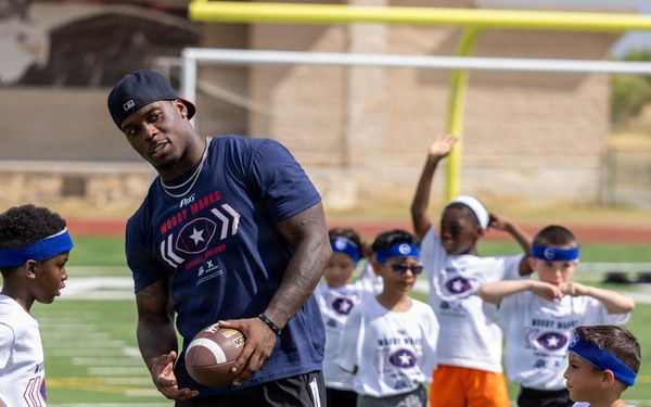 Houston Texans’ Woody Marks pays it forward with pro football camp for youth