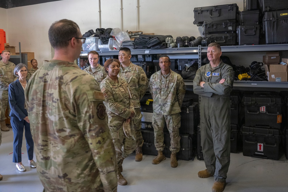 Maj. Gen. Richardson tours Joint Base Andrews as new AFDW Commander