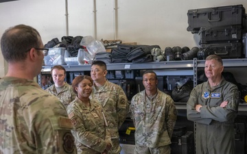 Maj. Gen. Richardson tours Joint Base Andrews as new AFDW Commander