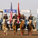 U.S. Marine Corps Mounted Color Guard presents the colors for Big Sky Pro Rodeo