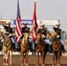 U.S. Marine Corps Mounted Color Guard presents the colors for Big Sky Pro Rodeo