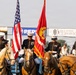 U.S. Marine Corps Mounted Color Guard presents the colors for Big Sky Pro Rodeo
