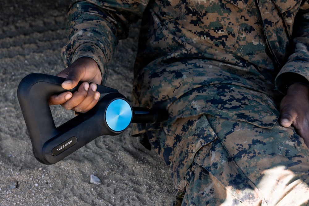 Athletic Trainer visits U.S. Marines with 2nd Bn., 1st Marines, during AFX