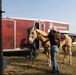 U.S. Marine Corps Mounted Color Guard presents the colors for Big Sky Pro Rodeo