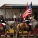 U.S. Marine Corps Mounted Color Guard presents the colors for Big Sky Pro Rodeo