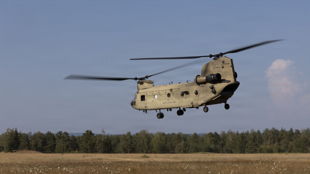 U.S. Army Europe and Africa Best Squads Complete CH-47 Chinook Air Extraction