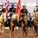U.S. Marine Corps Mounted Color Guard presents the colors for Big Sky Pro Rodeo