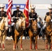 U.S. Marine Corps Mounted Color Guard presents the colors for Big Sky Pro Rodeo