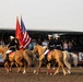 U.S. Marine Corps Mounted Color Guard presents the colors for Big Sky Pro Rodeo