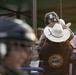 U.S. Marine Corps Mounted Color Guard presents the colors for Big Sky Pro Rodeo