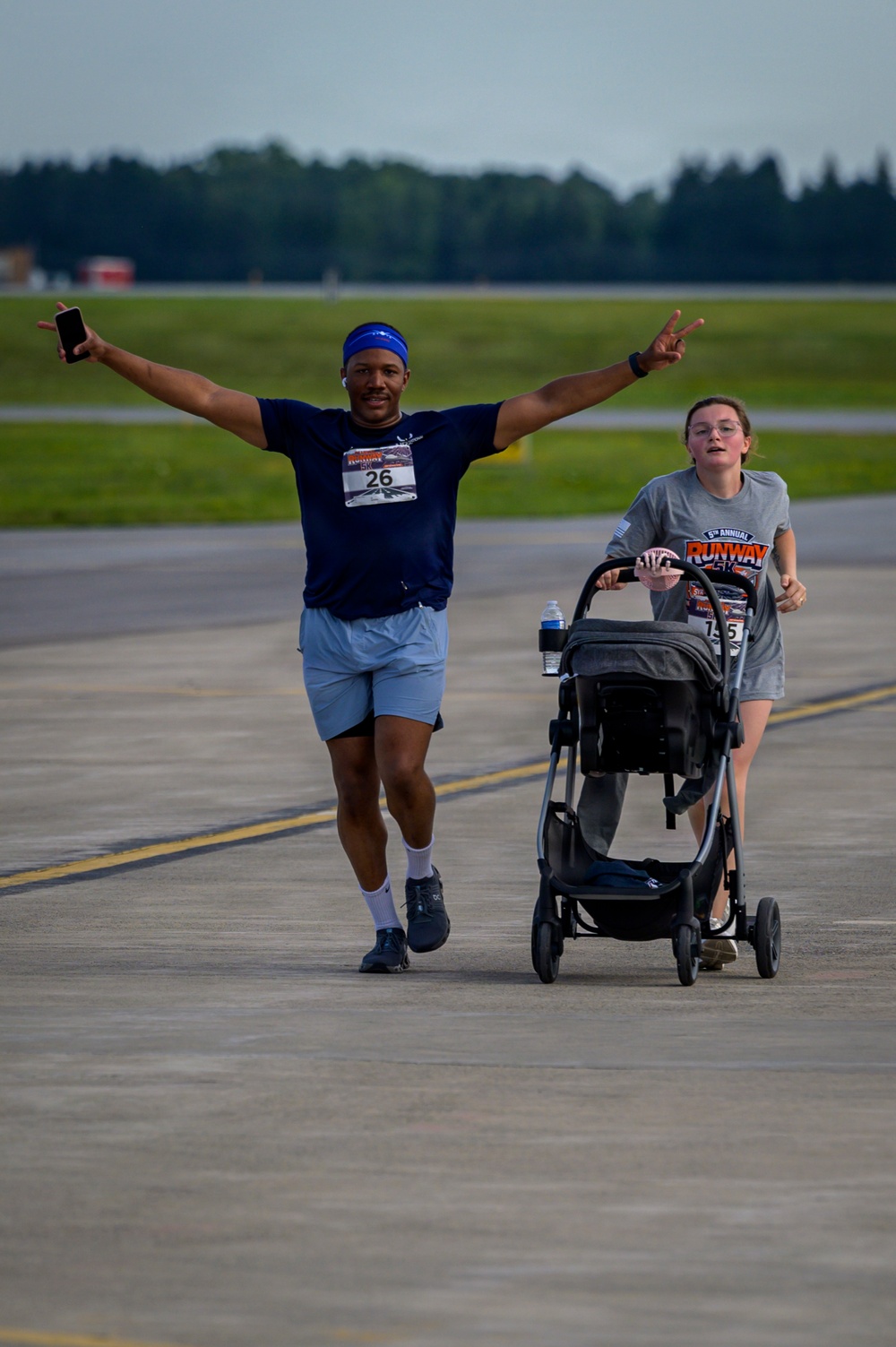 Staff Sgt. Bryant Crosses Runway 5K Finish Line