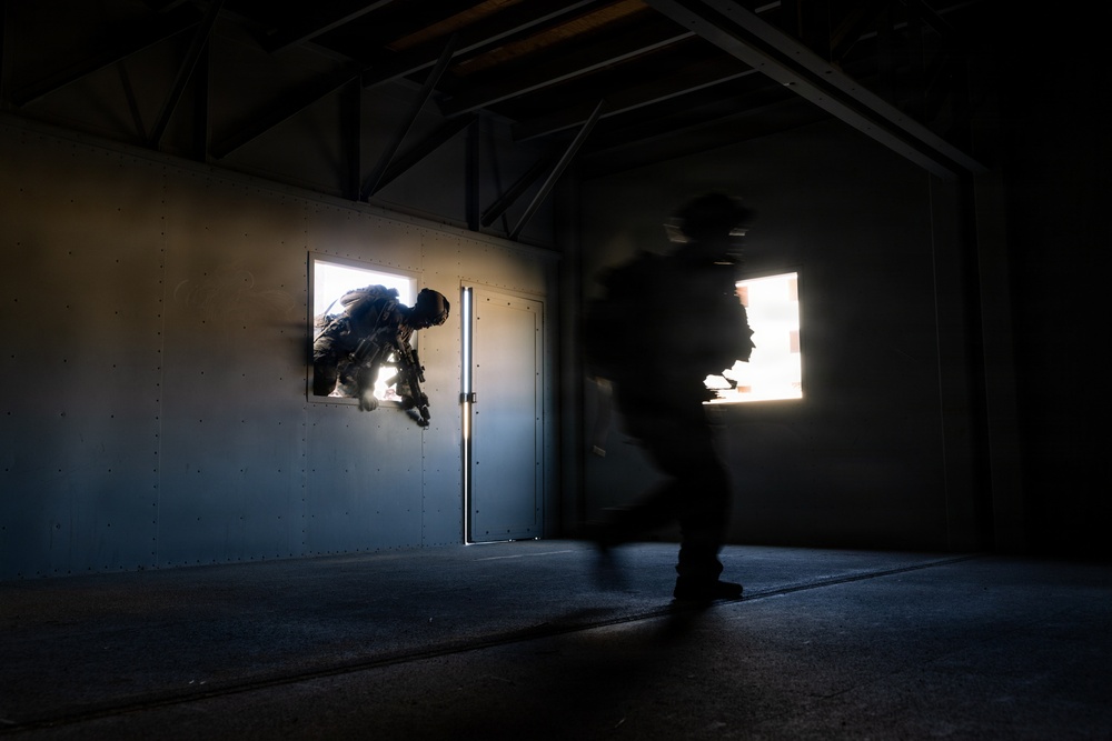 U.S. Marines with 2nd Bn., 1st Marines, rehearse company attacks during AFX