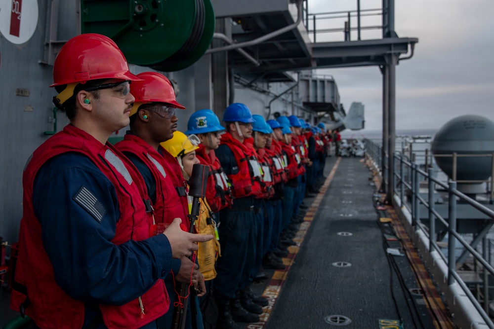 USS Makin Island Conducts a Replenishment-at-sea with USNS Guadalupe