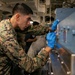 US Marine Prepares Laundry