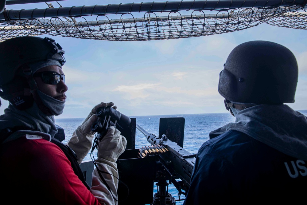USS Makin Island Conducts Live-Fire Event