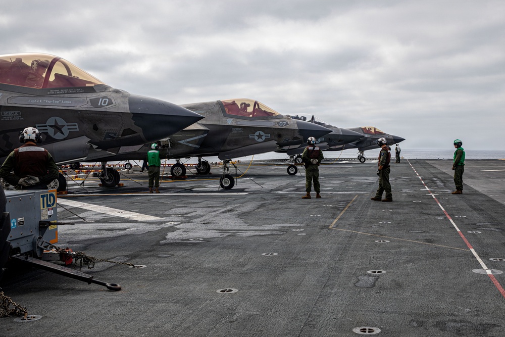 USS Makin Island Conducts F-35 Flight Ops