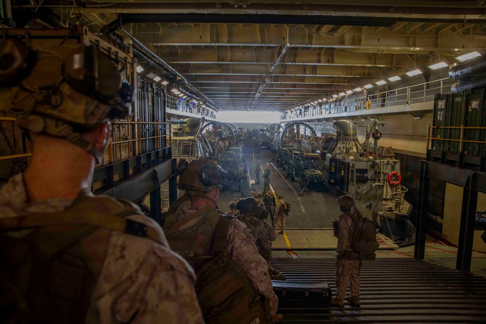 USS Makin Island Conducts Well Deck Operations