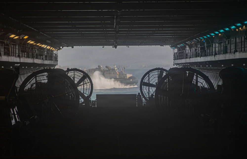USS Makin Island Conducts LCAC Operations