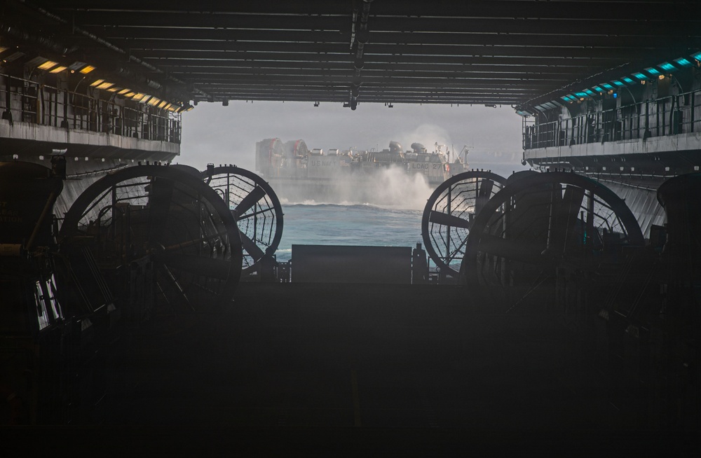 USS Makin Island Conducts LCAC Operations