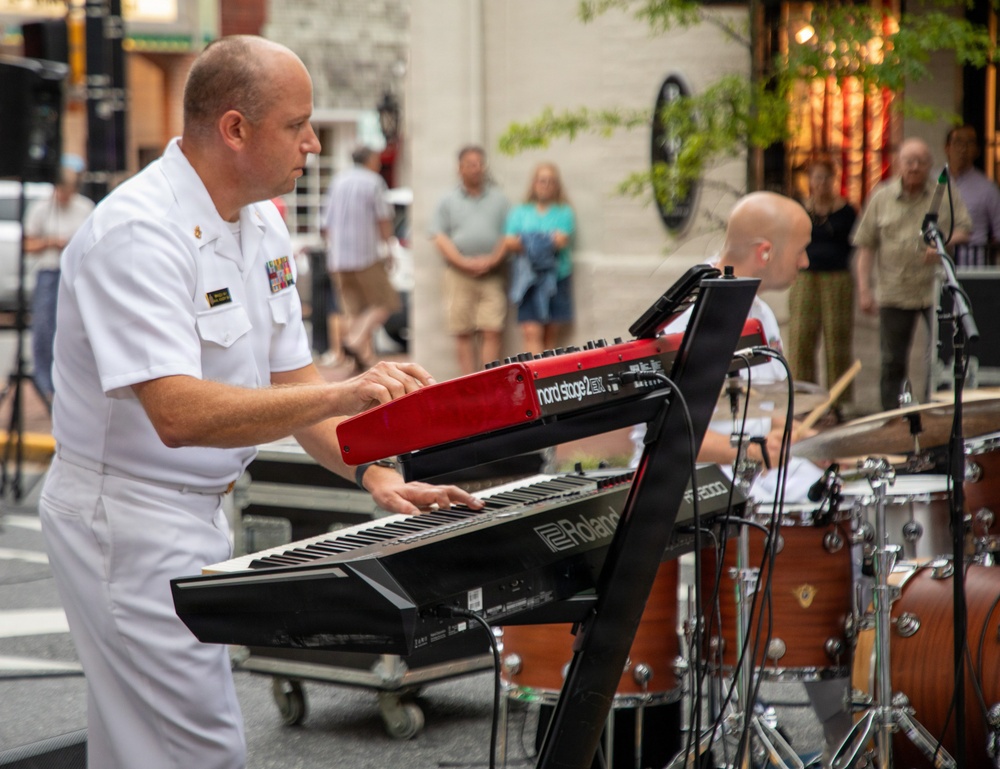 U.S. Naval Academy Band's "Electric Brigade" Performs in Easton, MD