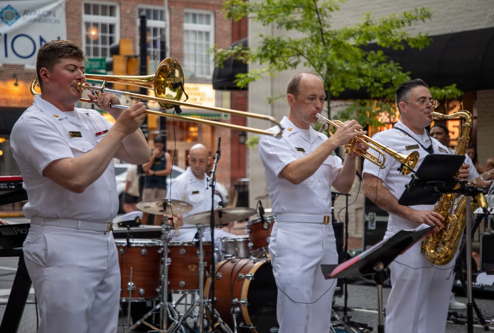 U.S. Naval Academy Band's "Electric Brigade" Performs in Easton, MD