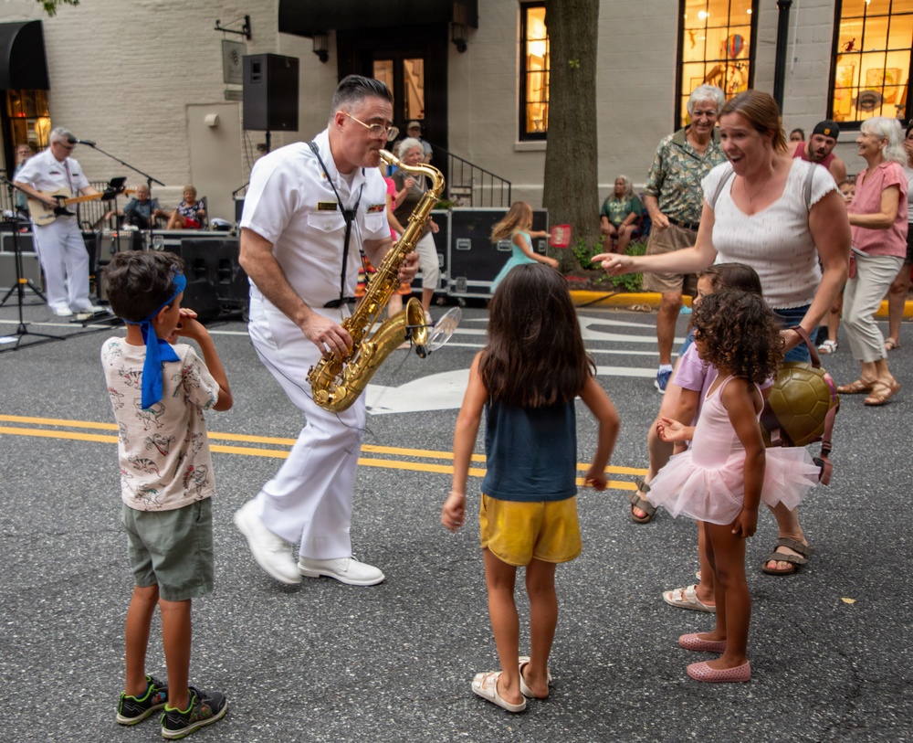 U.S. Naval Academy Band's "Electric Brigade" Performs in Easton, MD