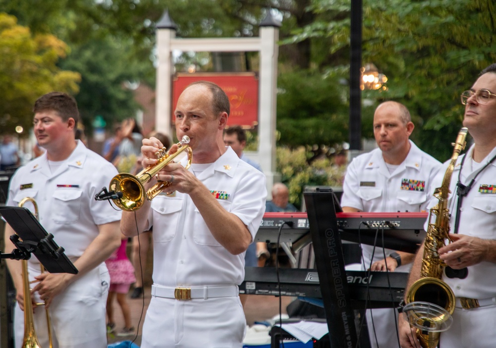 U.S. Naval Academy Band's "Electric Brigade" Performs in Easton, MD
