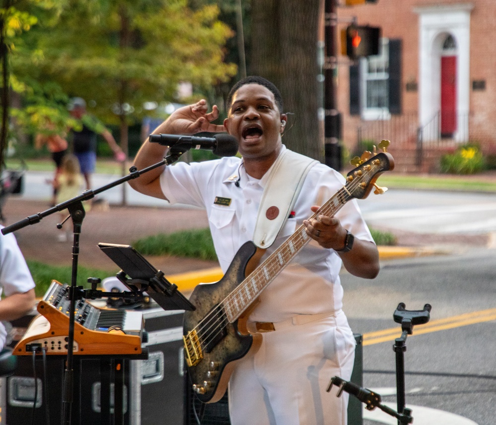 U.S. Naval Academy Band's "Electric Brigade" Performs in Easton, MD