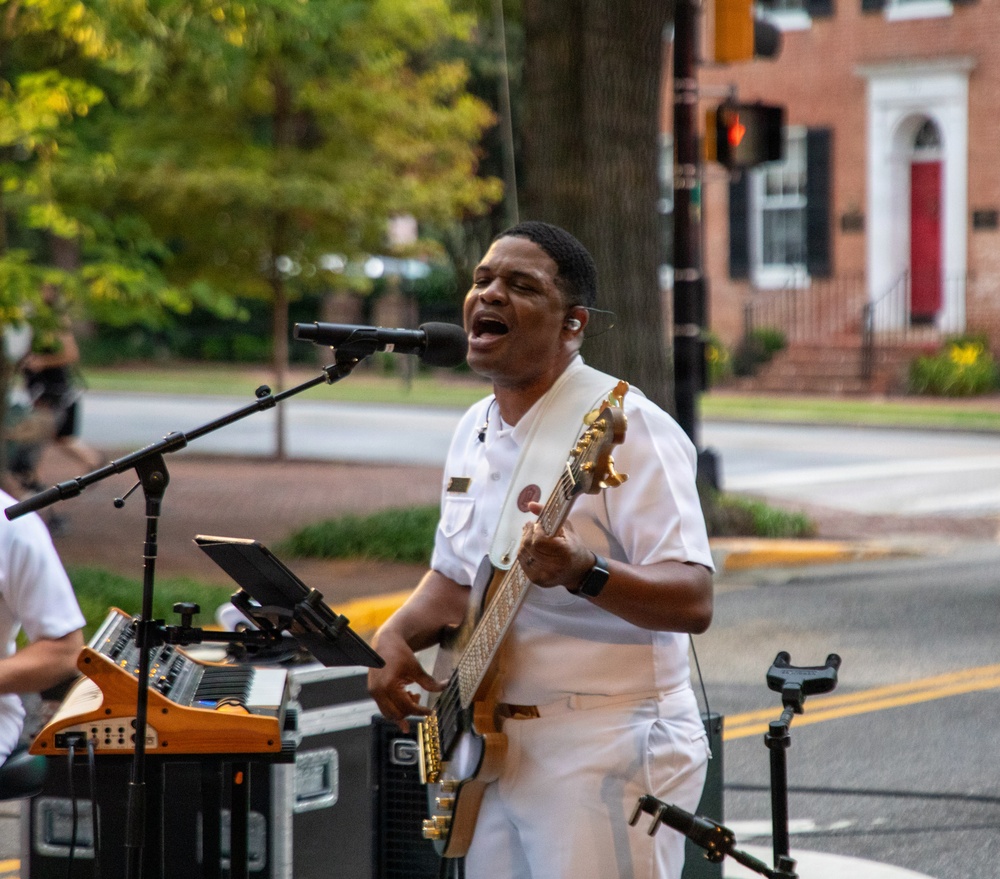 U.S. Naval Academy Band's "Electric Brigade" Performs in Easton, MD