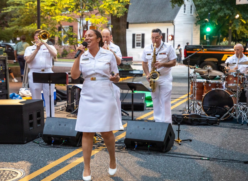 U.S. Naval Academy Band's "Electric Brigade" Performs in Easton, MD