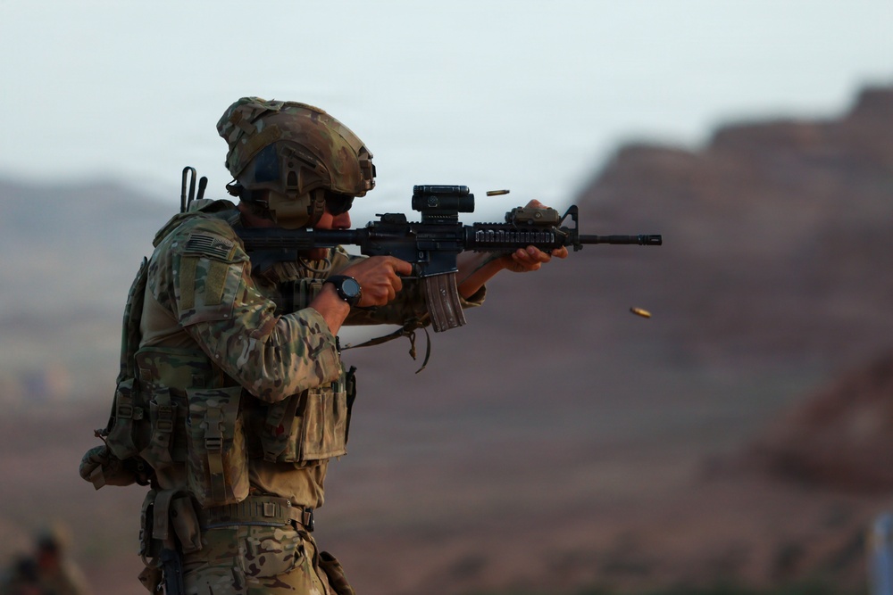 U.S. Army Soldiers Conduct Operations in the Middle East