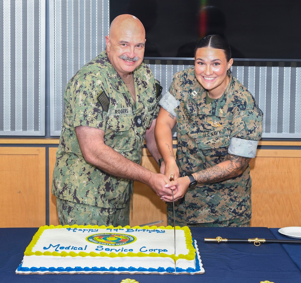 NMCCL holds Medical Service Corps 79th birthday cake-cutting