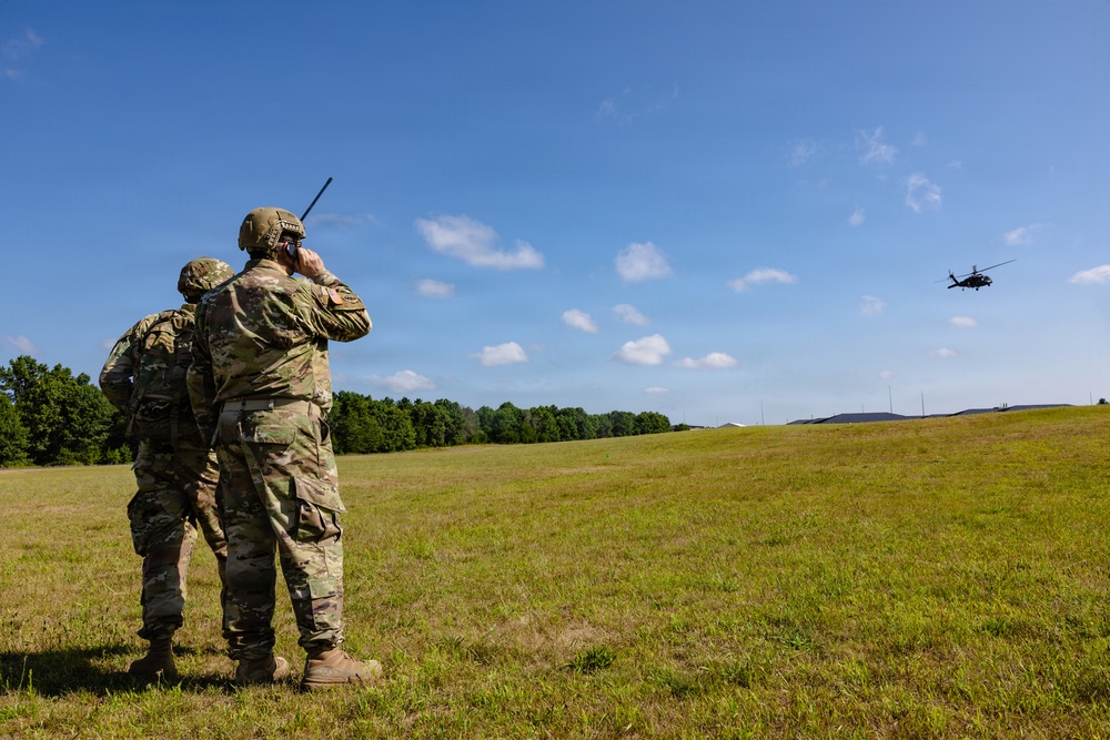 Army Reserve Soldiers conduct casualty evacuation training during WAREX 26
