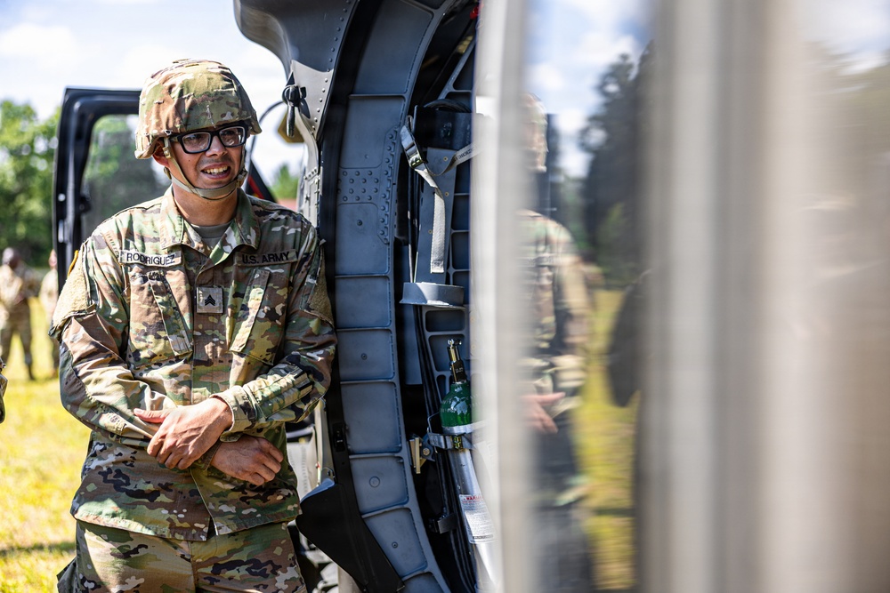 Army Reserve Soldiers conduct casualty evacuation training during WAREX 26