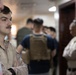U.S. Marines and Sailors conduct a displacement drill