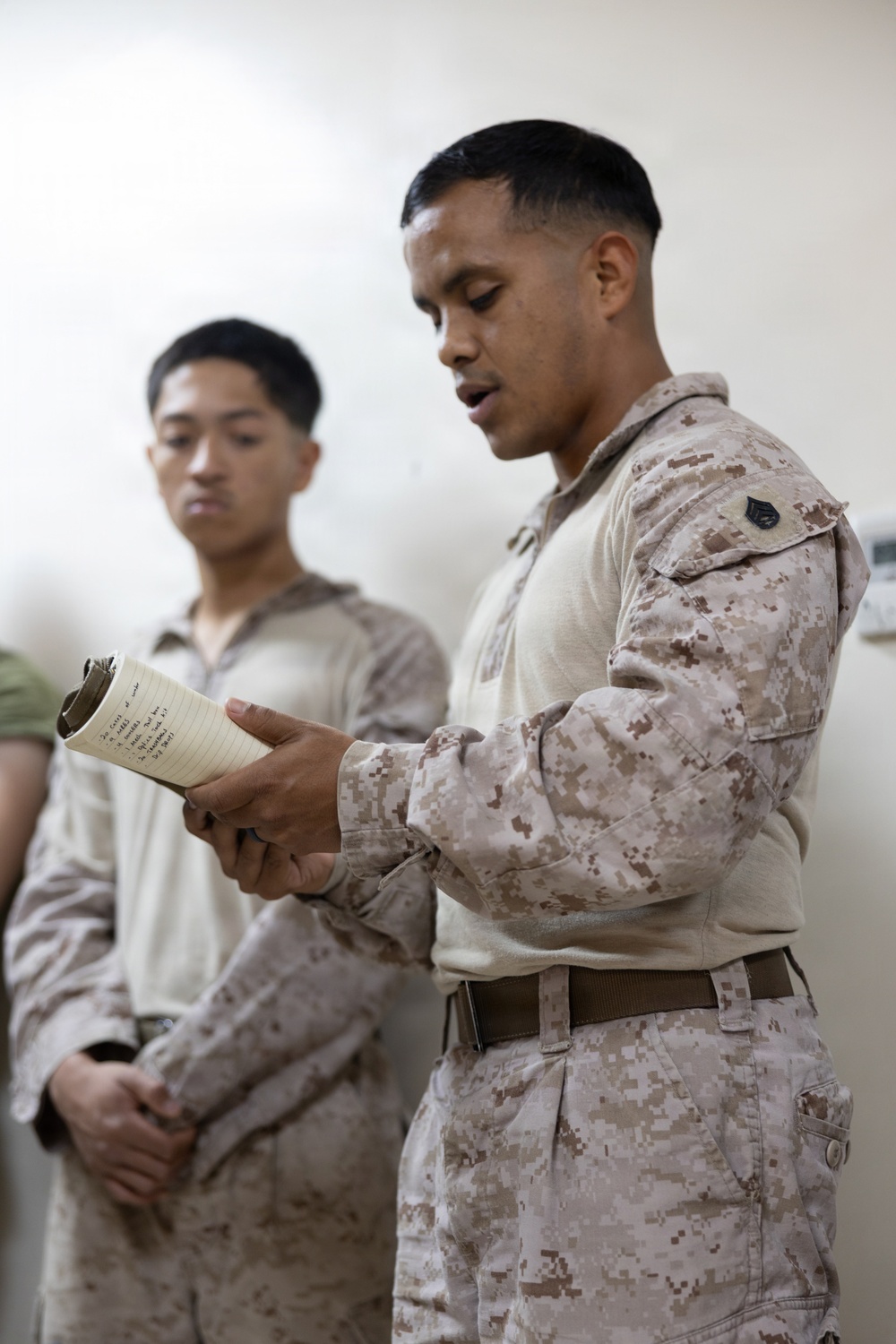 U.S. Marines and Sailors conduct a displacement drill