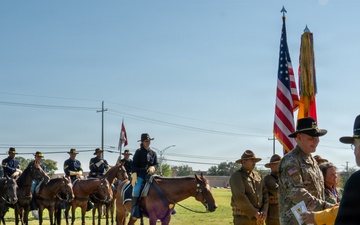 Maj. Gen. Thomas M. Feltey relinquishes command of the 1st Cavalry Division