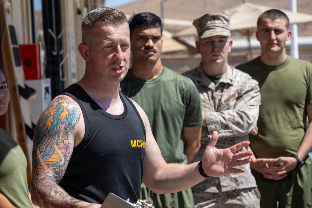 Marines Swim PT