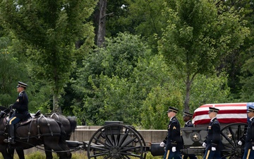 Full Military Funeral Honors with Escort are Conducted for U.S. Army Air Forces Sgt. Henry Younge in Section 81