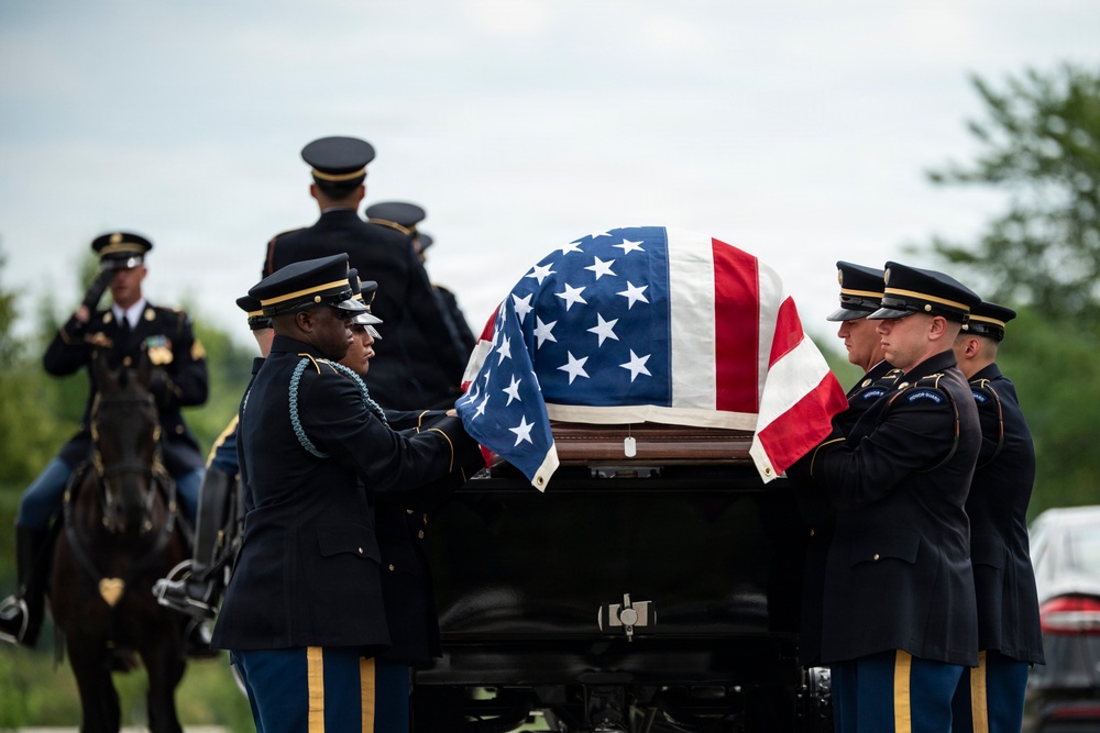 Full Military Funeral Honors with Escort are Conducted for U.S. Army Air Forces Sgt. Henry Younge in Section 81