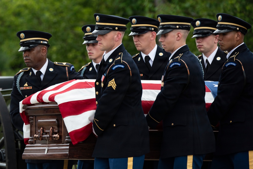 Full Military Funeral Honors with Escort are Conducted for U.S. Army Air Forces Sgt. Henry Younge in Section 81
