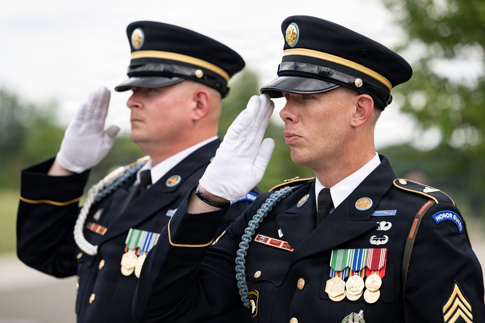 Full Military Funeral Honors with Escort are Conducted for U.S. Army Air Forces Sgt. Henry Younge in Section 81