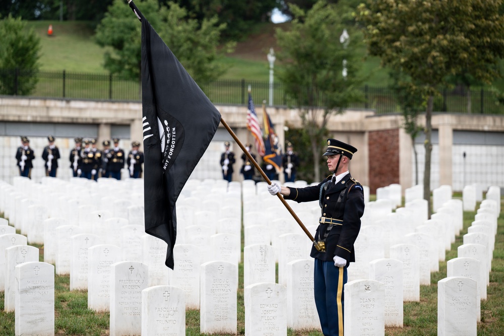 Full Military Funeral Honors with Escort are Conducted for U.S. Army Air Forces Sgt. Henry Younge in Section 81