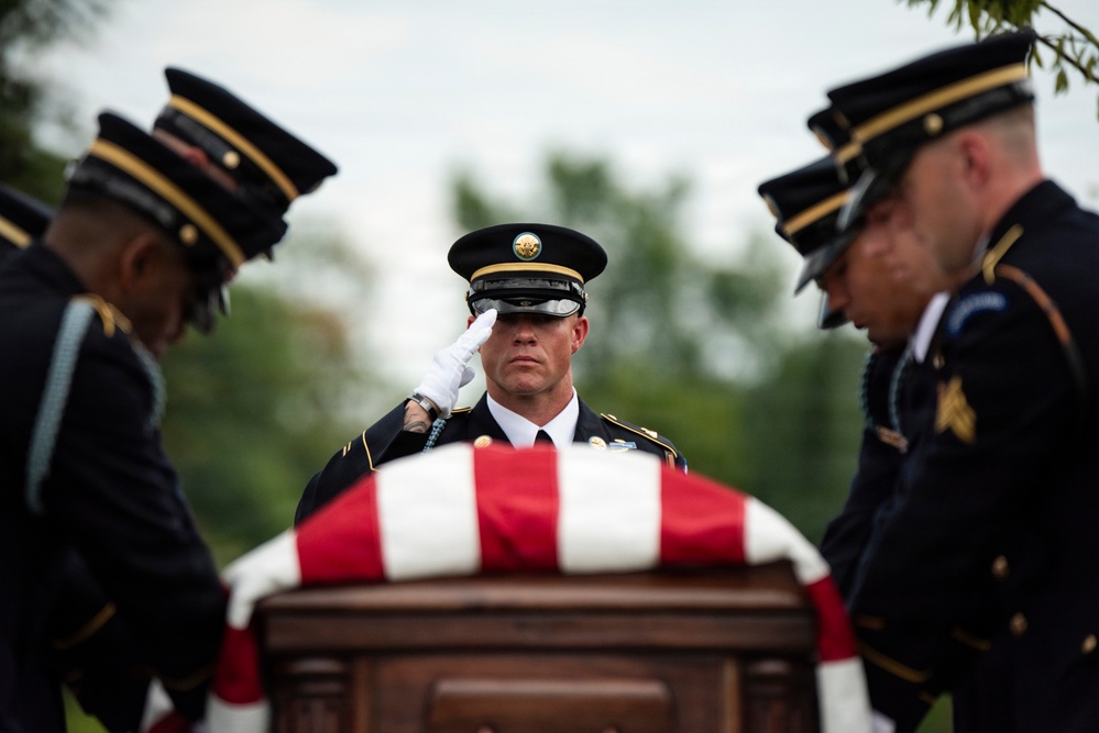 Full Military Funeral Honors with Escort are Conducted for U.S. Army Air Forces Sgt. Henry Younge in Section 81