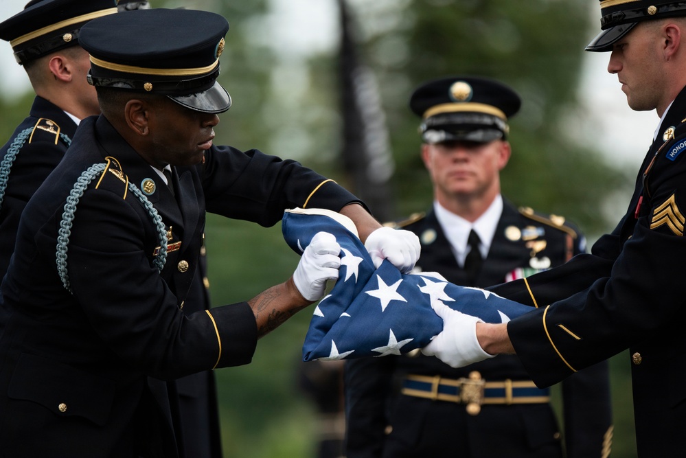 Full Military Funeral Honors with Escort are Conducted for U.S. Army Air Forces Sgt. Henry Younge in Section 81