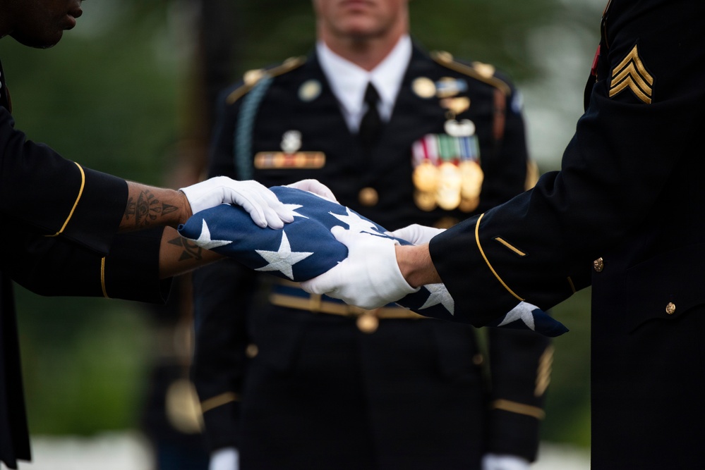 Full Military Funeral Honors with Escort are Conducted for U.S. Army Air Forces Sgt. Henry Younge in Section 81